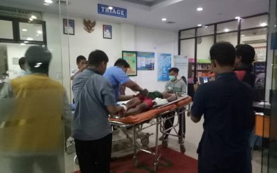 Korban pembacokan saat dirujuk ke RSUD Bangkalan