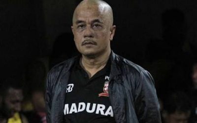 Manajer Madura United Haruna Sumitro
