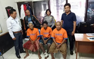 Tiga tersangka kasus perampasan, pemerkosaan dan pembunuhan di Pantai Rongkang Kwanyar