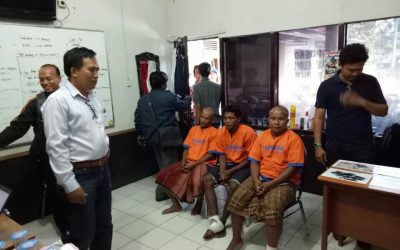 Tiga tersangka kasus pembunuhan di pantai Rongkang Kwanyar